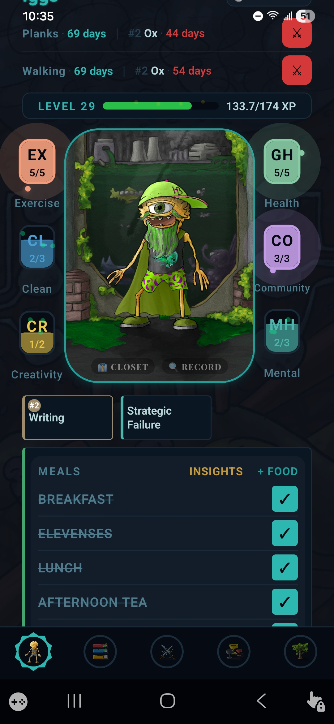 Happy monster mood